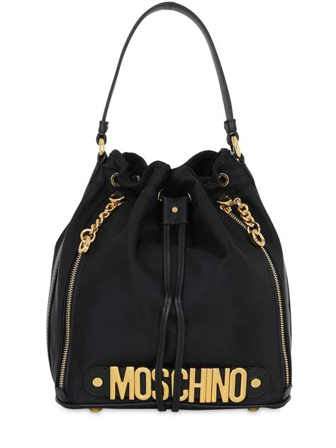 moschino bucket bag replica|moschino logo backpack.